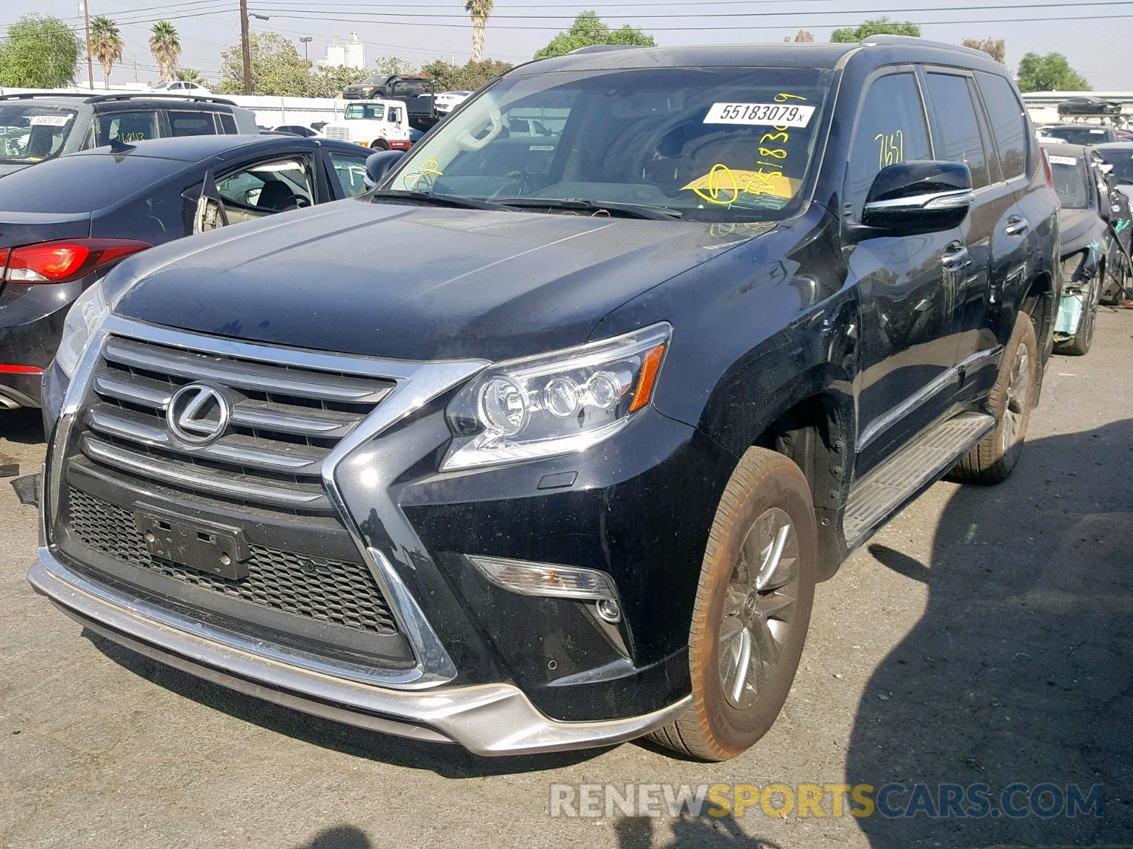 2 Photograph of a damaged car JTJBM7FX0K5224589 LEXUS GX 2019