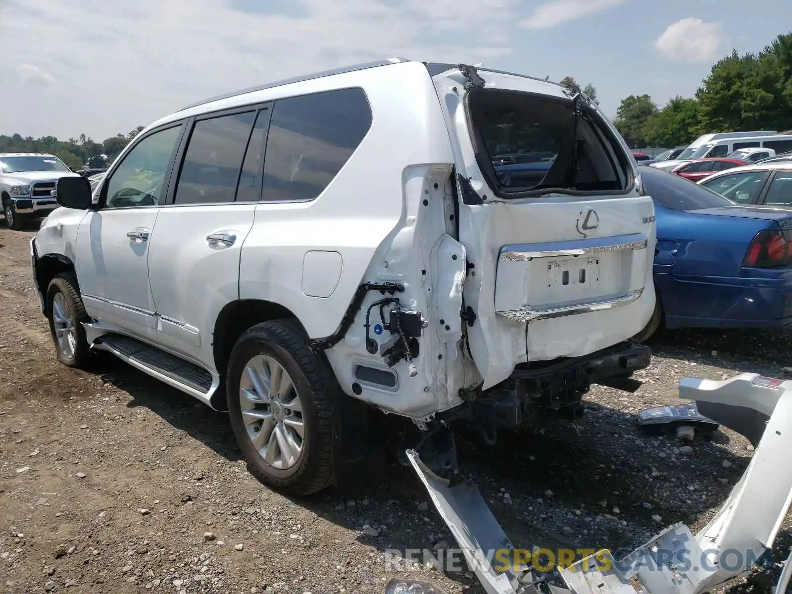 3 Фотография поврежденного автомобиля JTJBM7FX0K5235723 LEXUS GX 2019