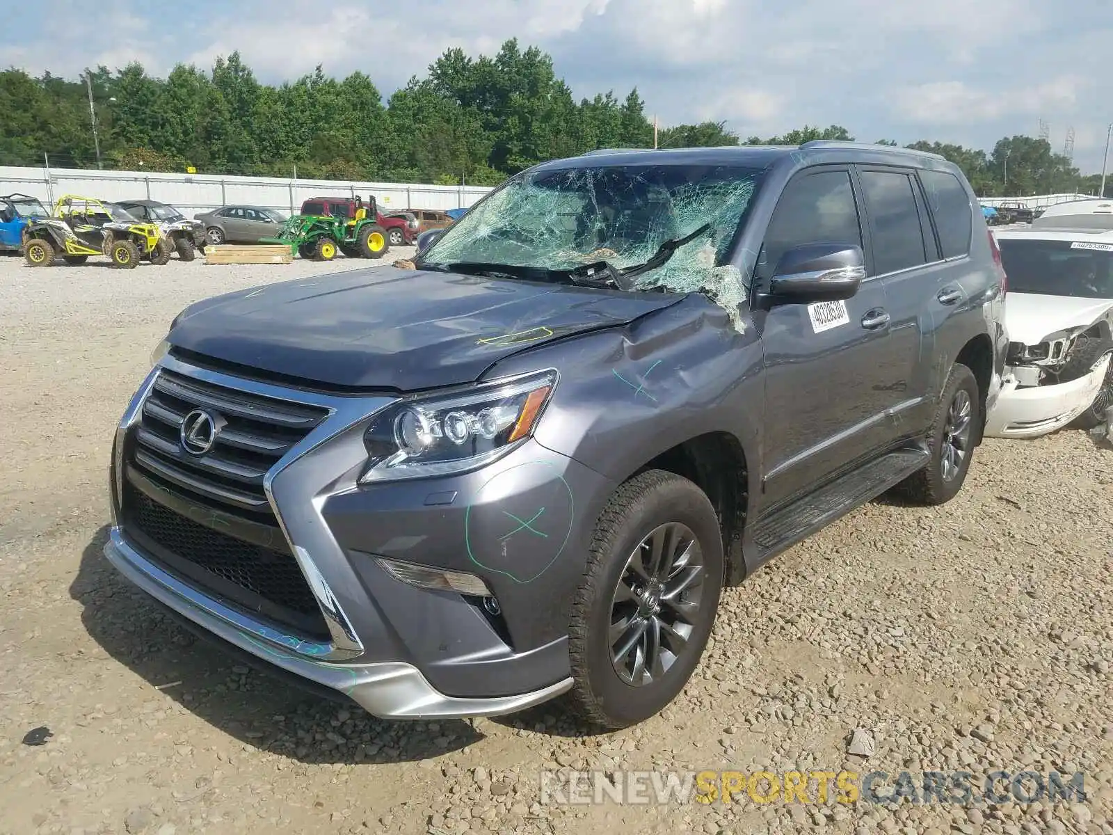 2 Photograph of a damaged car JTJBM7FX0K5238802 LEXUS GX 2019