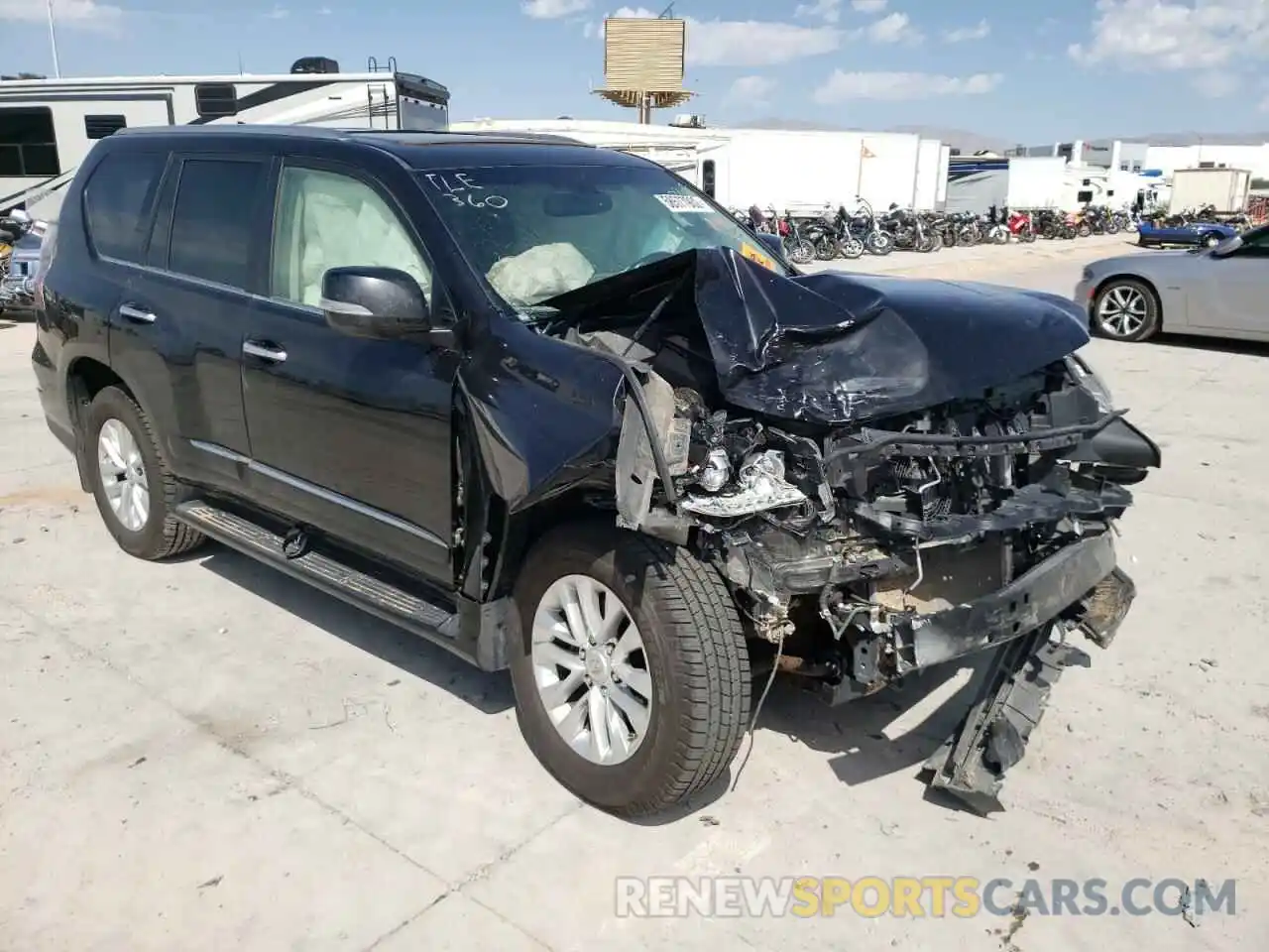 1 Photograph of a damaged car JTJBM7FX1K5214928 LEXUS GX 2019