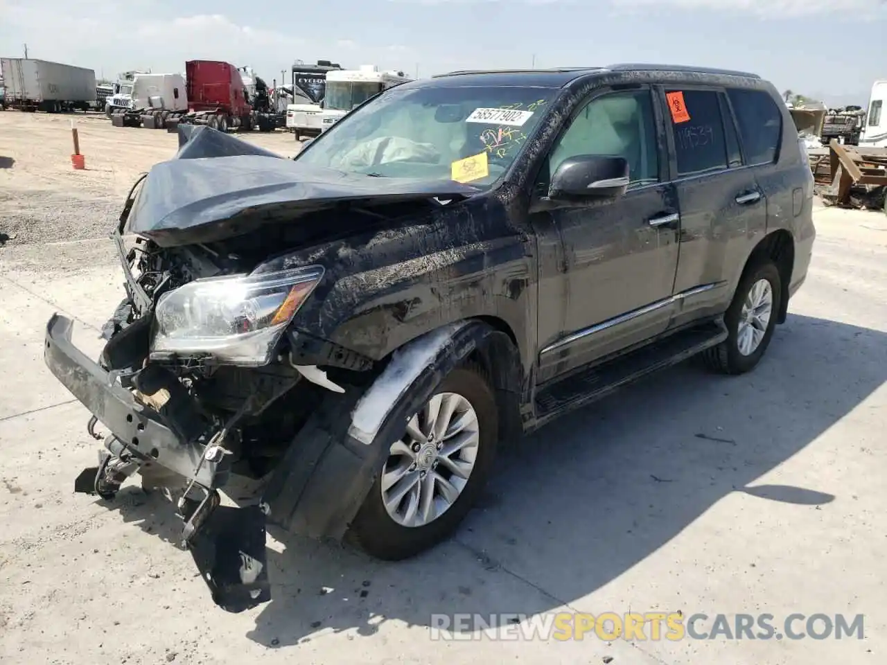 2 Photograph of a damaged car JTJBM7FX1K5214928 LEXUS GX 2019