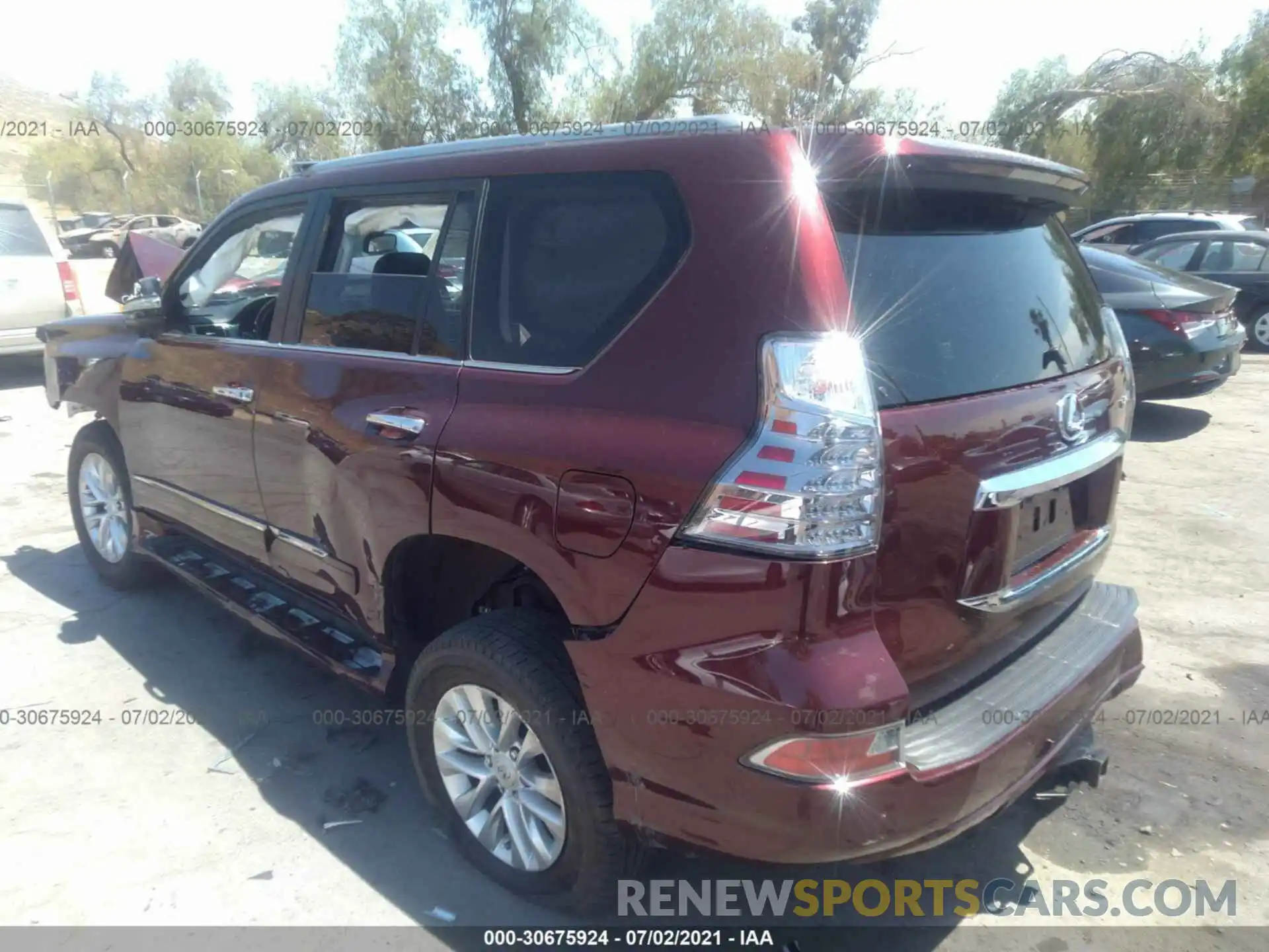 3 Фотография поврежденного автомобиля JTJBM7FX1K5225296 LEXUS GX 2019