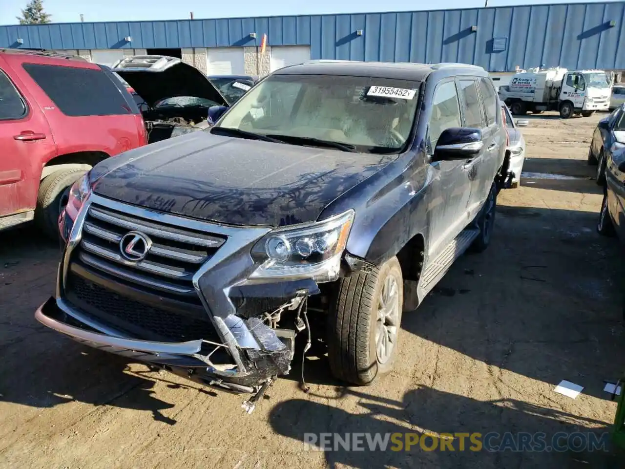 2 Photograph of a damaged car JTJBM7FX1K5233981 LEXUS GX 2019