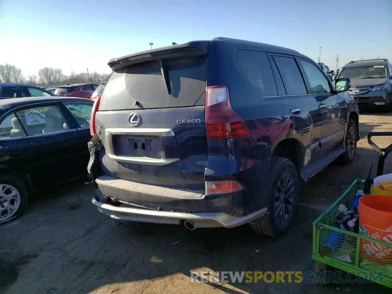 4 Фотография поврежденного автомобиля JTJBM7FX1K5233981 LEXUS GX 2019