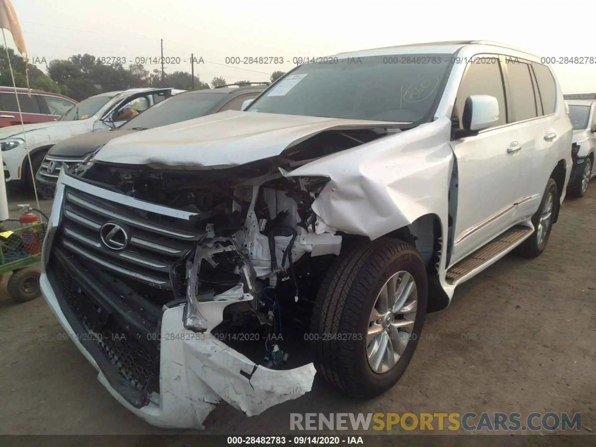 2 Photograph of a damaged car JTJBM7FX1K5238971 LEXUS GX 2019