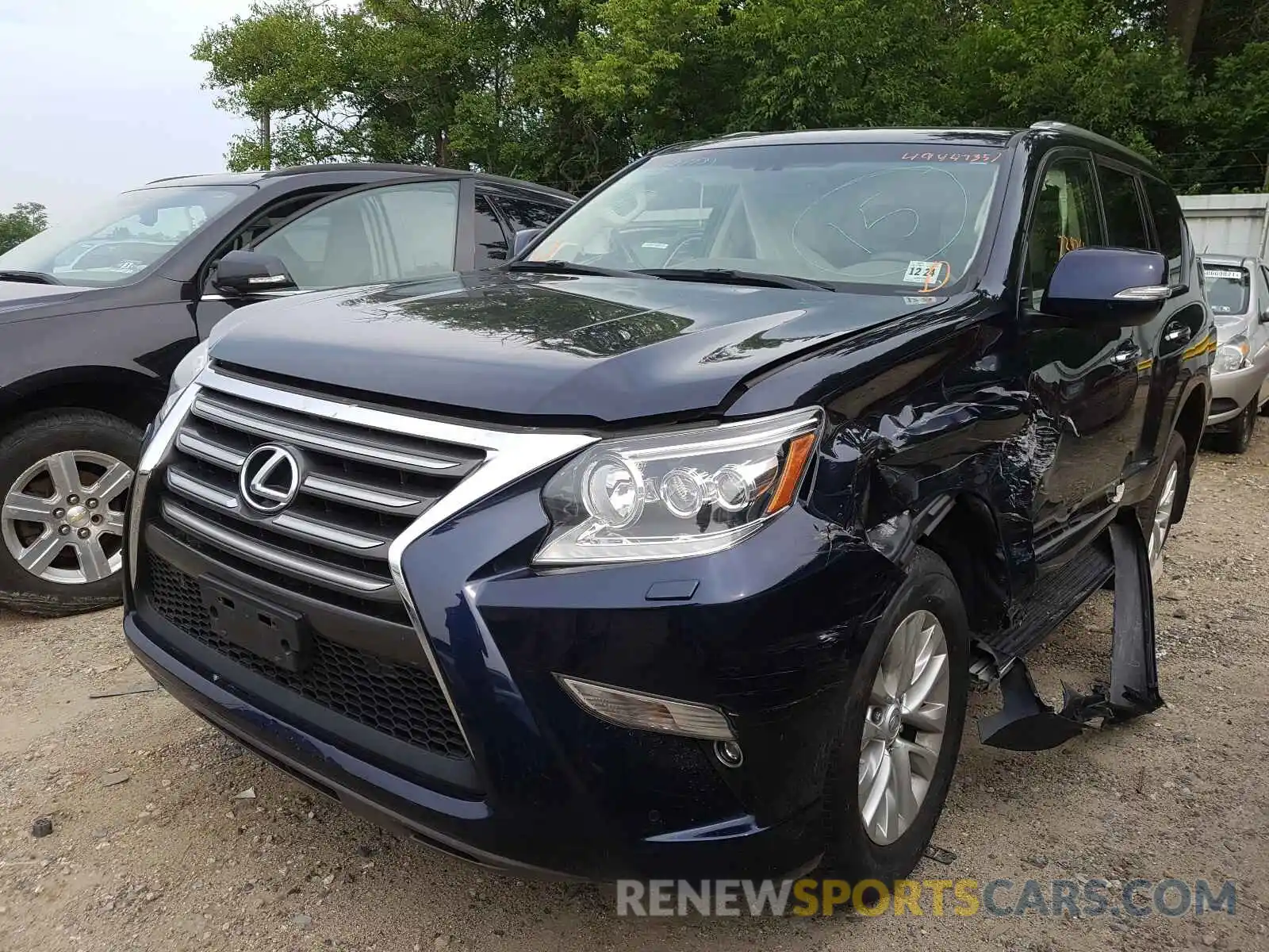 2 Photograph of a damaged car JTJBM7FX1K5239537 LEXUS GX 2019