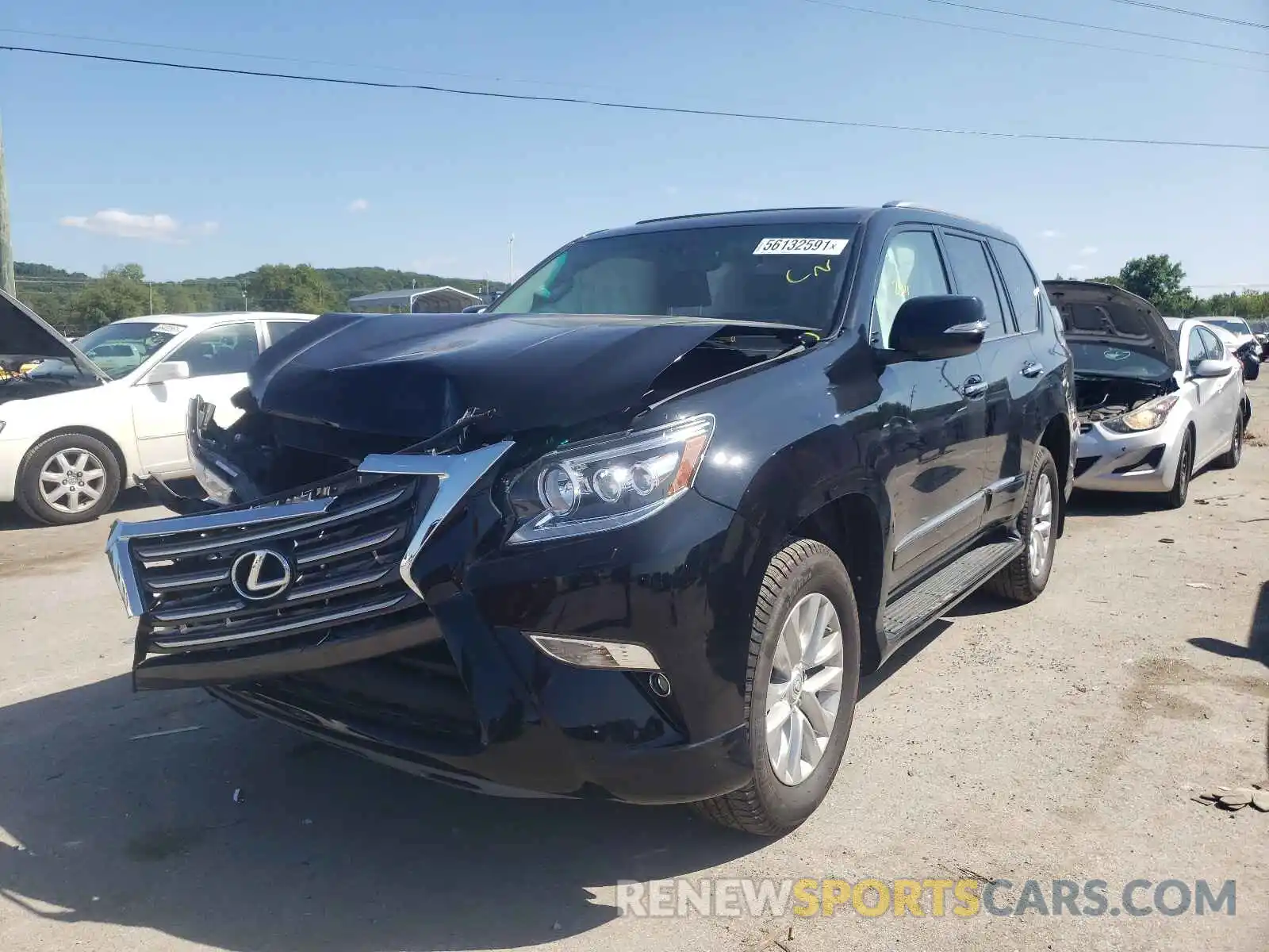 2 Photograph of a damaged car JTJBM7FX2K5223394 LEXUS GX 2019