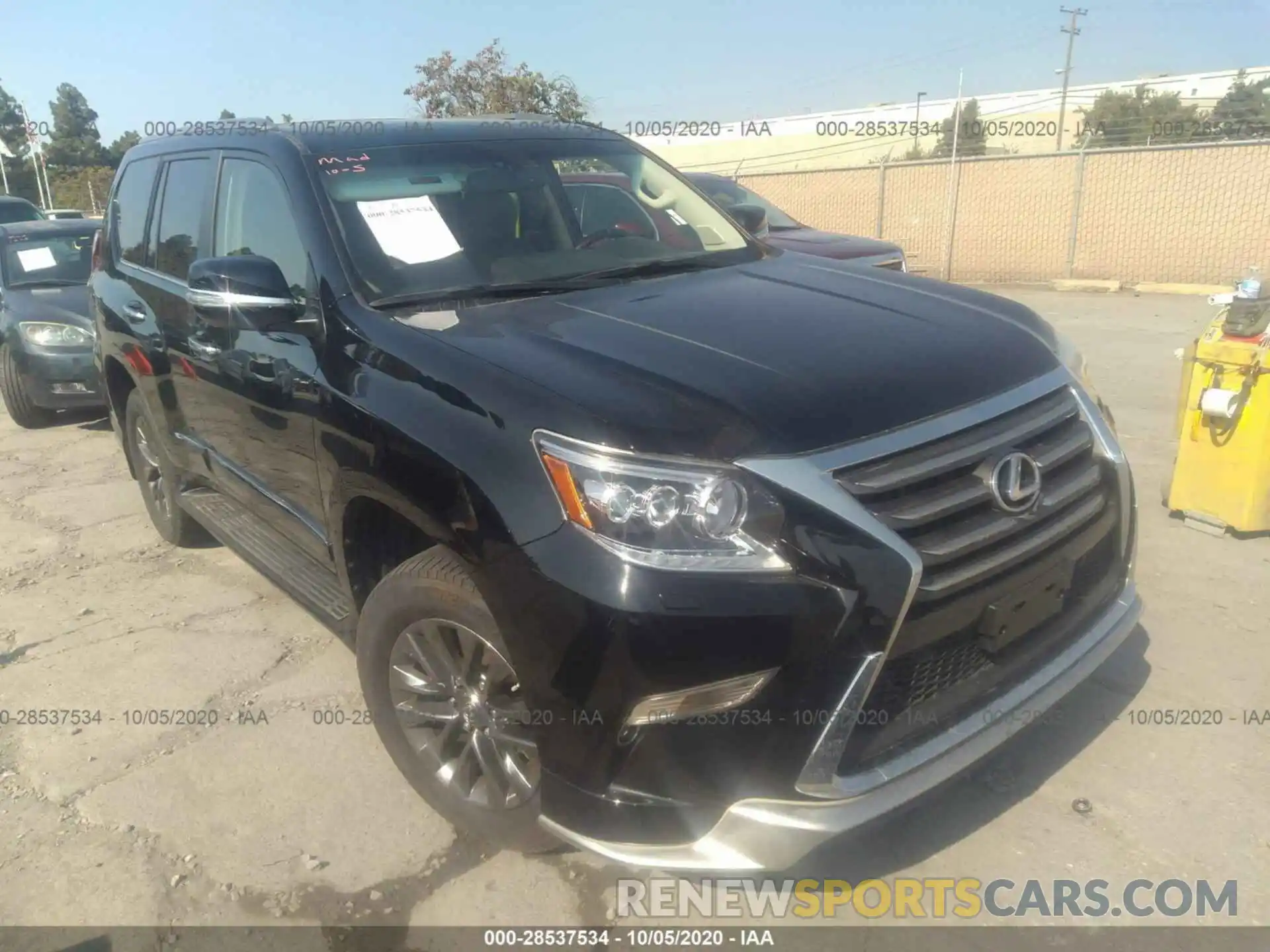 1 Photograph of a damaged car JTJBM7FX2K5230622 LEXUS GX 2019