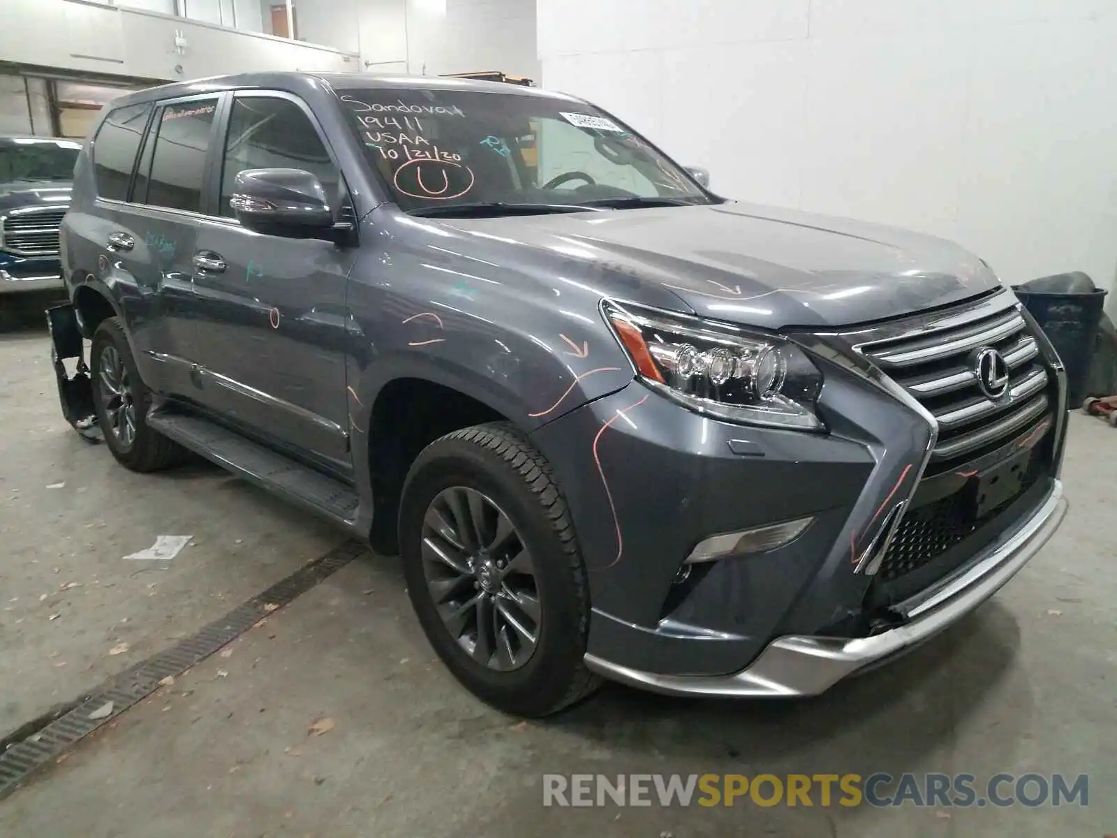 1 Photograph of a damaged car JTJBM7FX2K5235058 LEXUS GX 2019