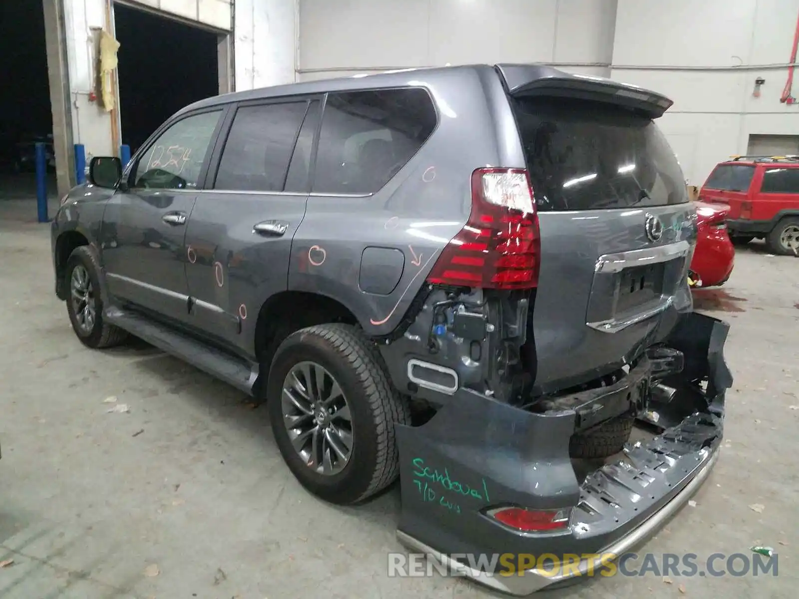 3 Фотография поврежденного автомобиля JTJBM7FX2K5235058 LEXUS GX 2019