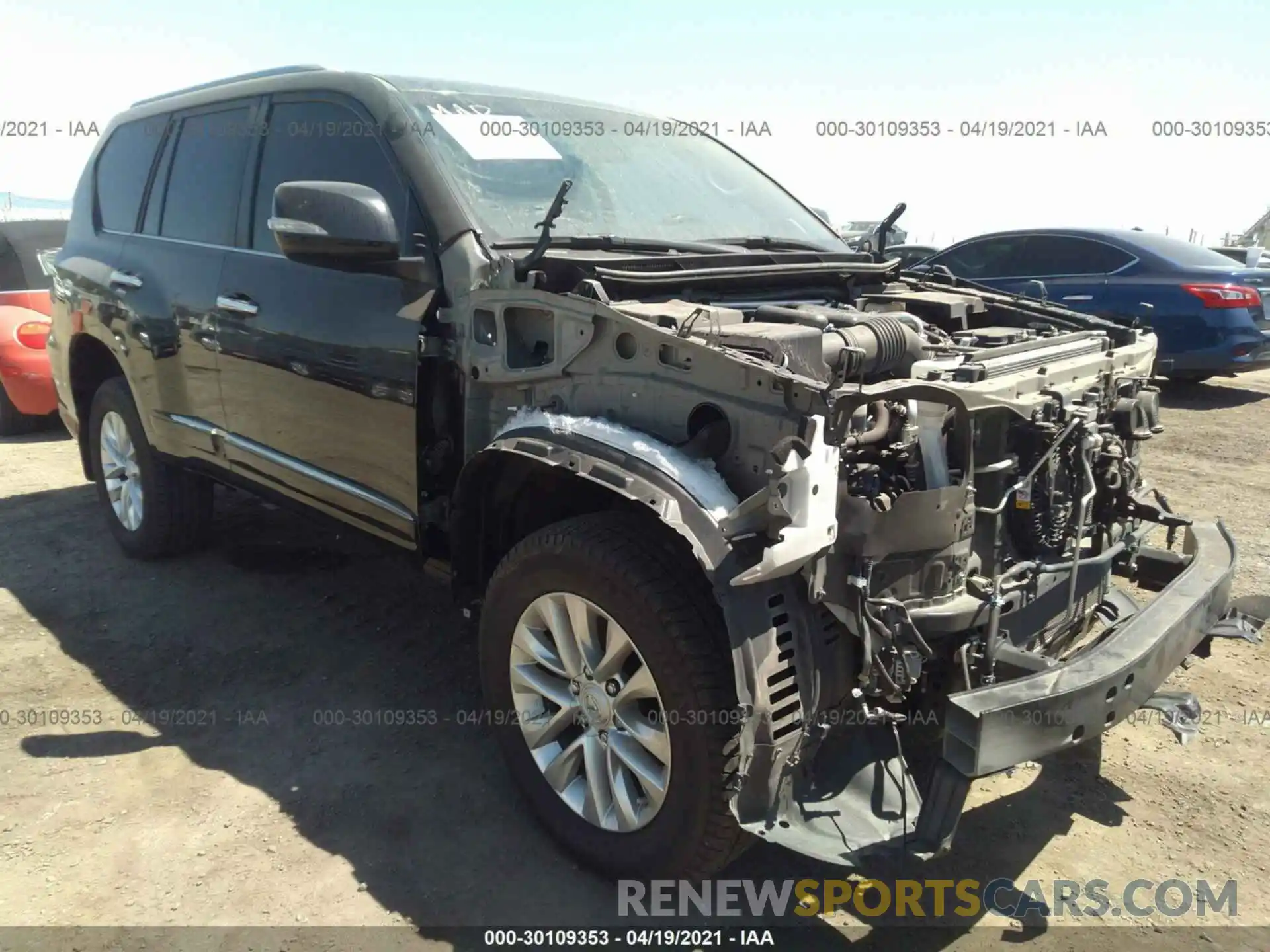 1 Photograph of a damaged car JTJBM7FX3K5215921 LEXUS GX 2019