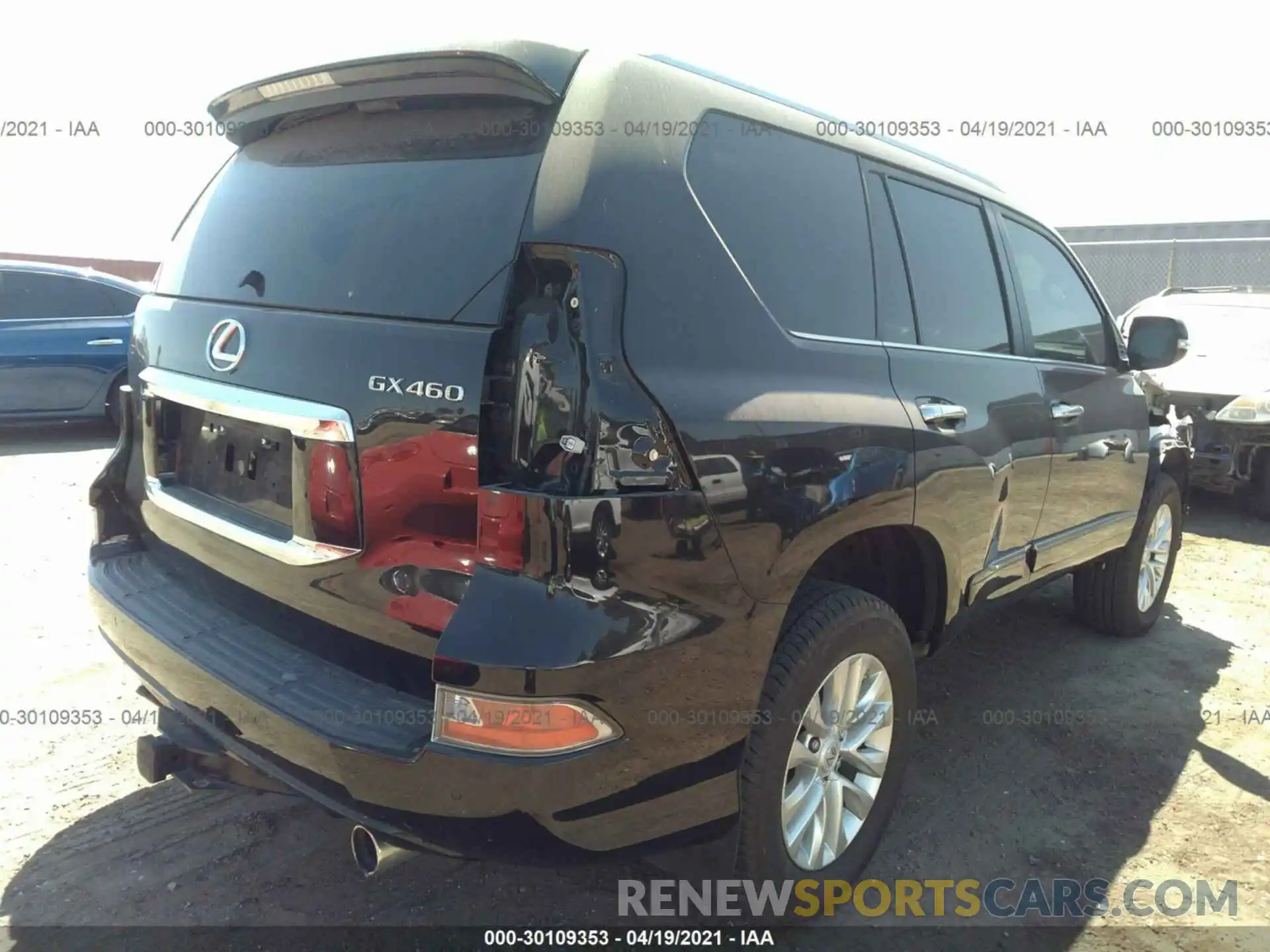 4 Photograph of a damaged car JTJBM7FX3K5215921 LEXUS GX 2019