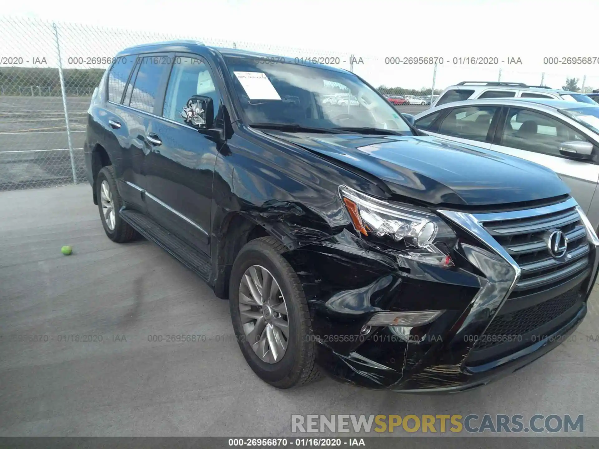 1 Photograph of a damaged car JTJBM7FX3K5225526 LEXUS GX 2019