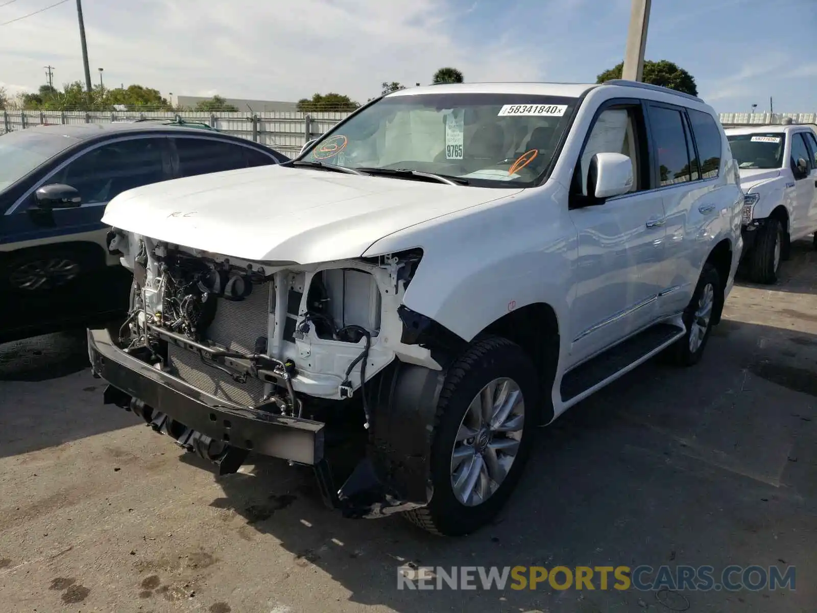 2 Photograph of a damaged car JTJBM7FX3K5235778 LEXUS GX 2019