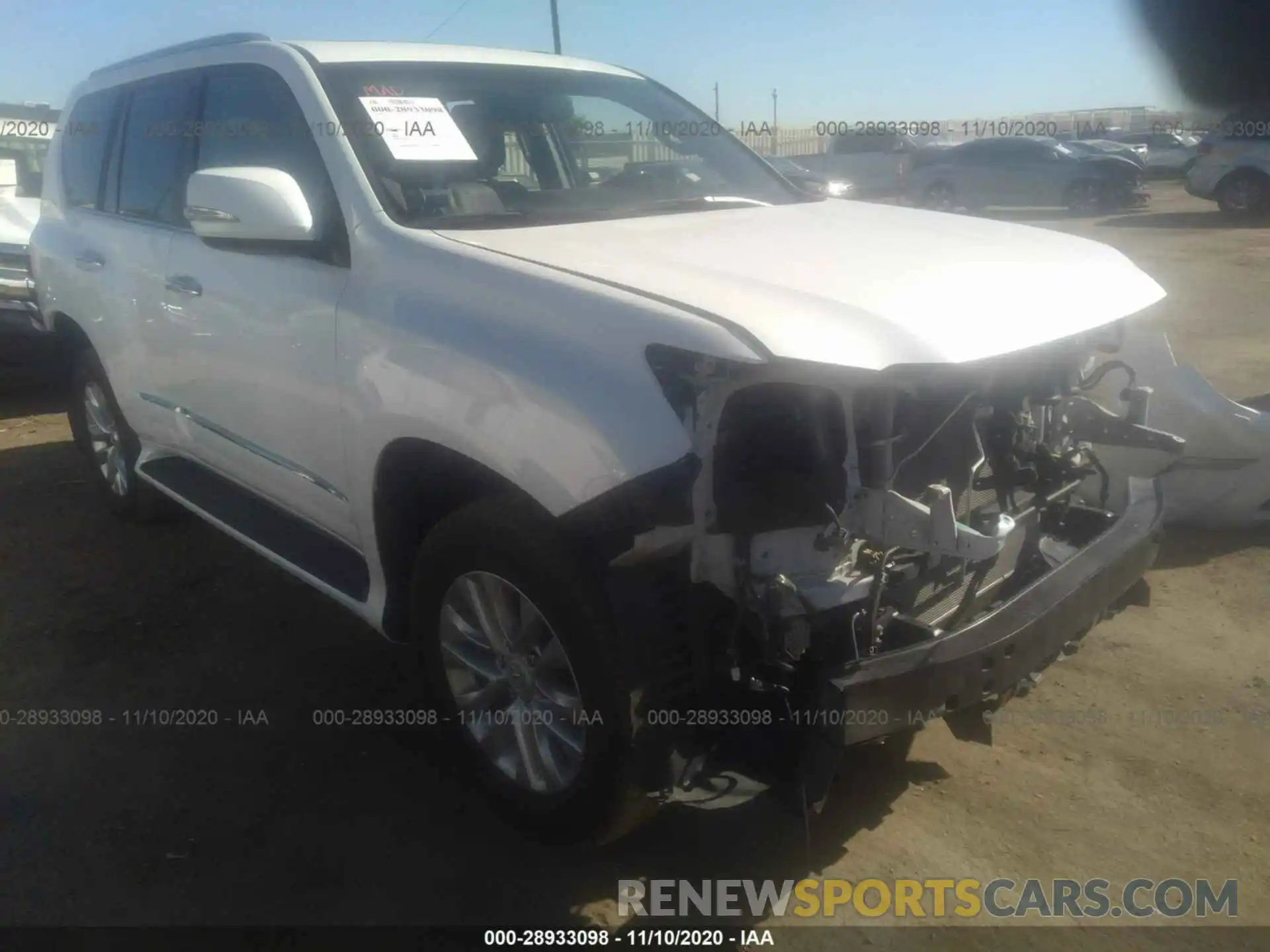 1 Photograph of a damaged car JTJBM7FX4K5225163 LEXUS GX 2019