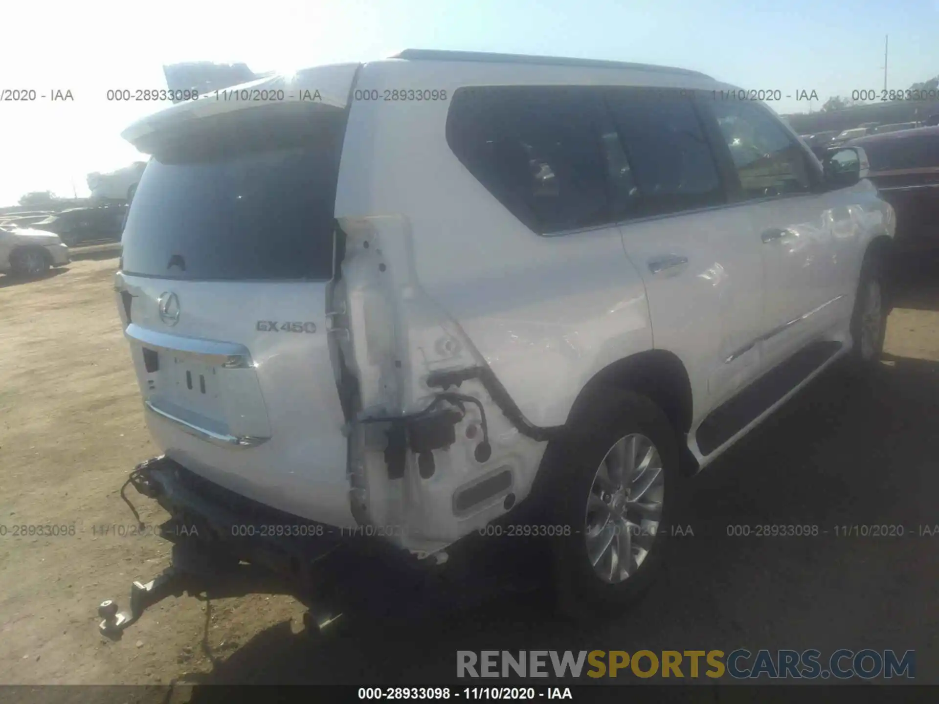 4 Photograph of a damaged car JTJBM7FX4K5225163 LEXUS GX 2019