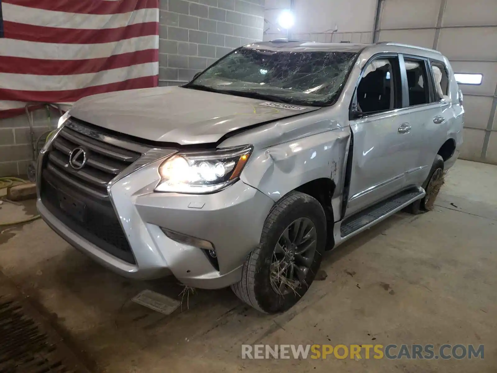 2 Photograph of a damaged car JTJBM7FX4K5225972 LEXUS GX 2019