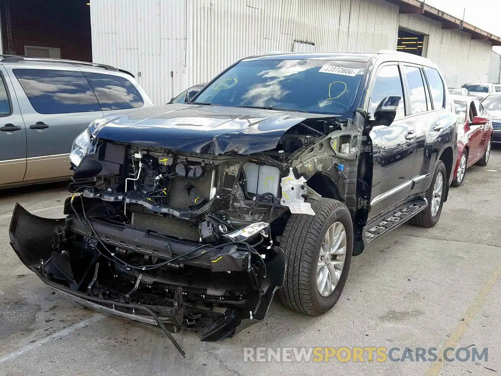 2 Photograph of a damaged car JTJBM7FX4K5231240 LEXUS GX 2019