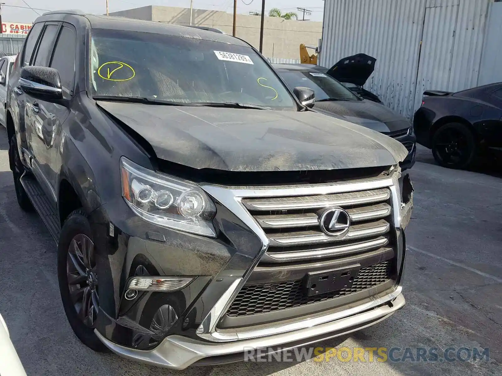 1 Photograph of a damaged car JTJBM7FX4K5233862 LEXUS GX 2019