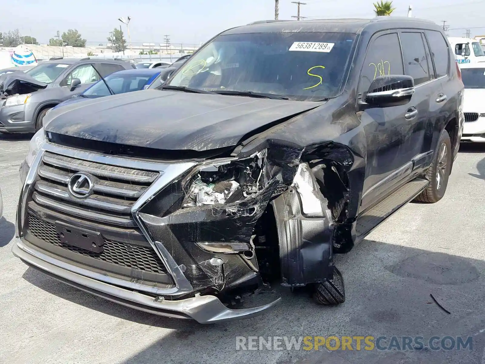 2 Photograph of a damaged car JTJBM7FX4K5233862 LEXUS GX 2019