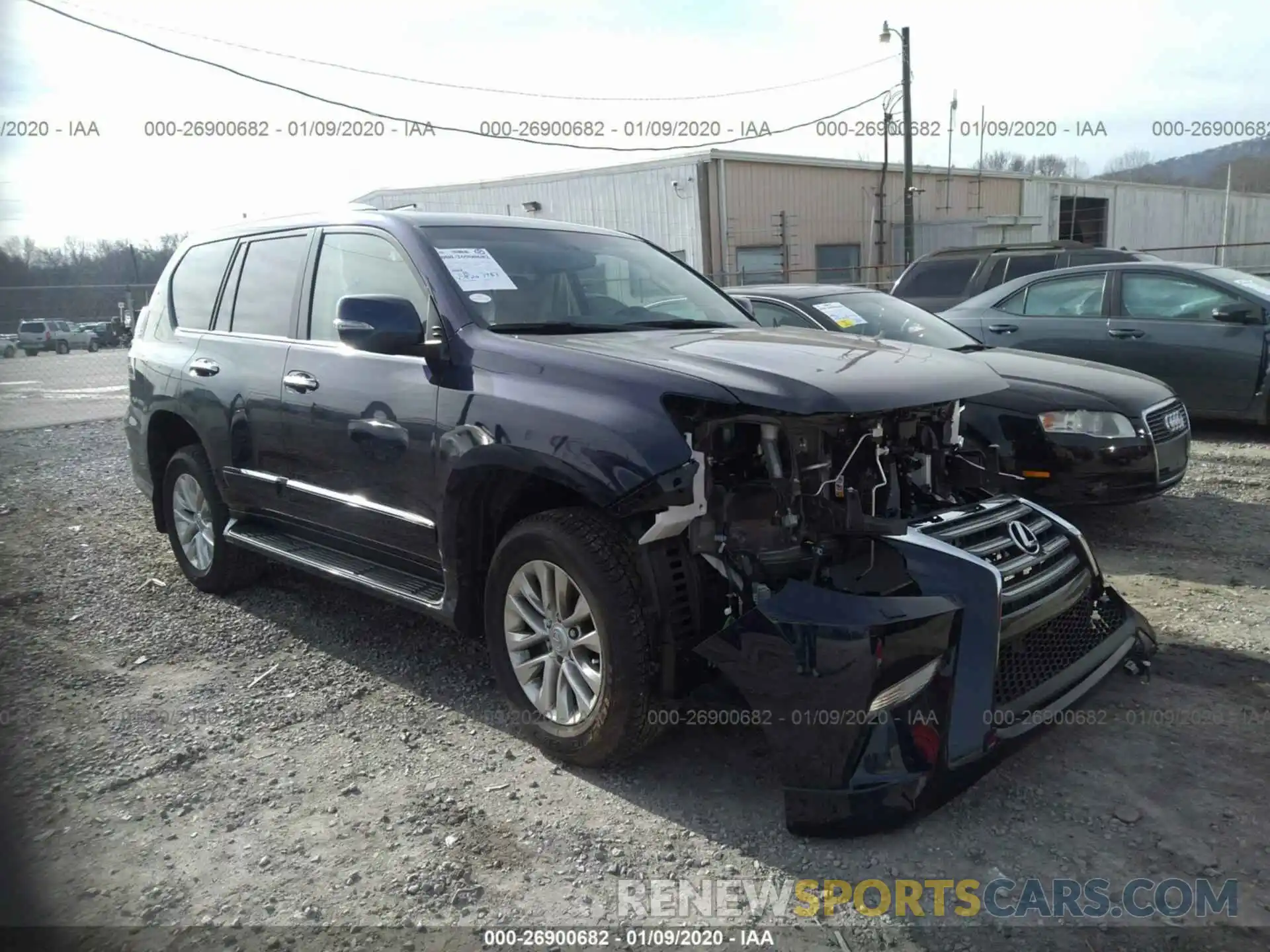 1 Photograph of a damaged car JTJBM7FX4K5239063 LEXUS GX 2019