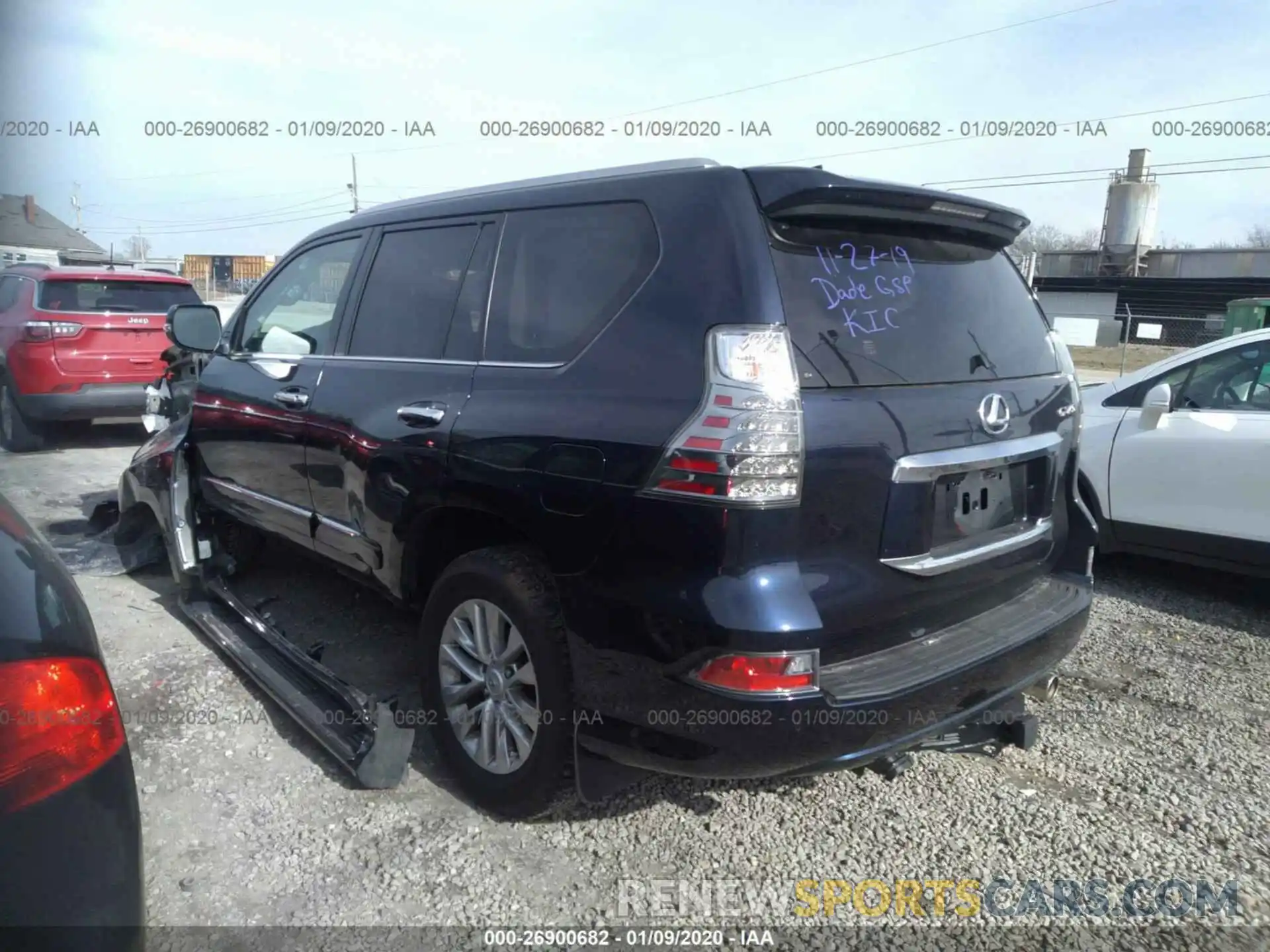 3 Фотография поврежденного автомобиля JTJBM7FX4K5239063 LEXUS GX 2019