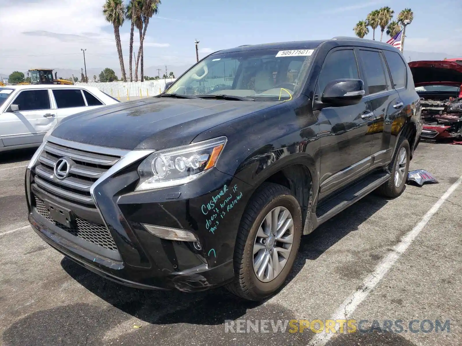 2 Photograph of a damaged car JTJBM7FX5K5213801 LEXUS GX 2019