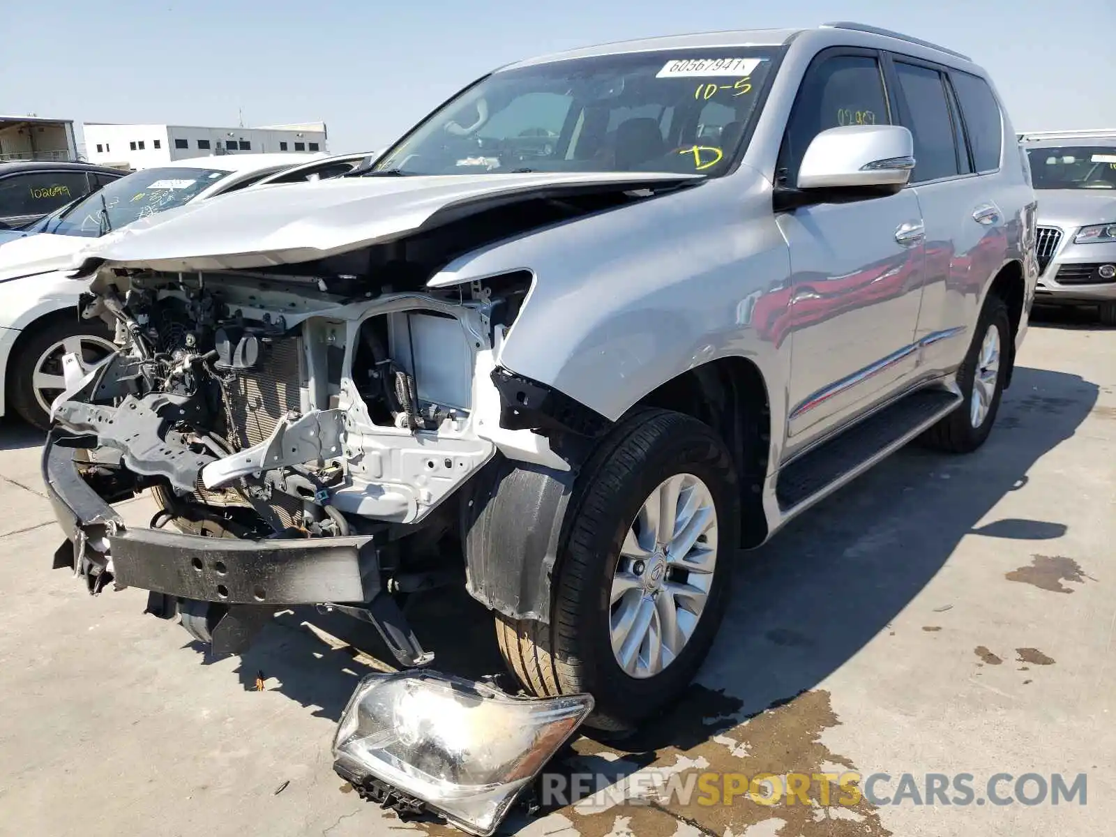 2 Photograph of a damaged car JTJBM7FX5K5214110 LEXUS GX 2019