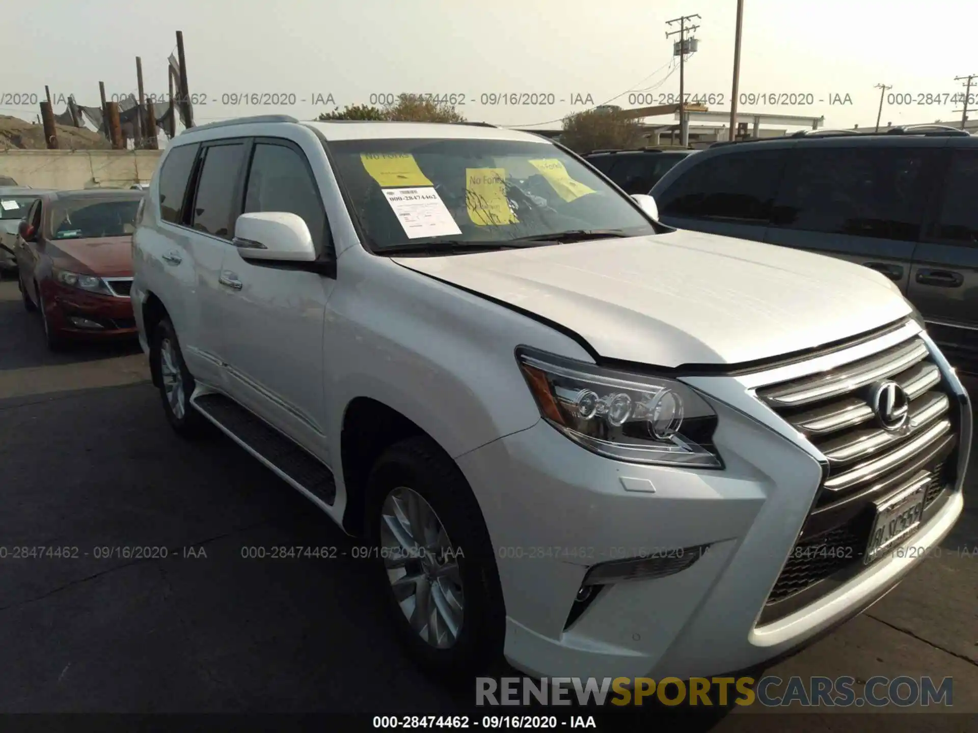 1 Photograph of a damaged car JTJBM7FX5K5238116 LEXUS GX 2019