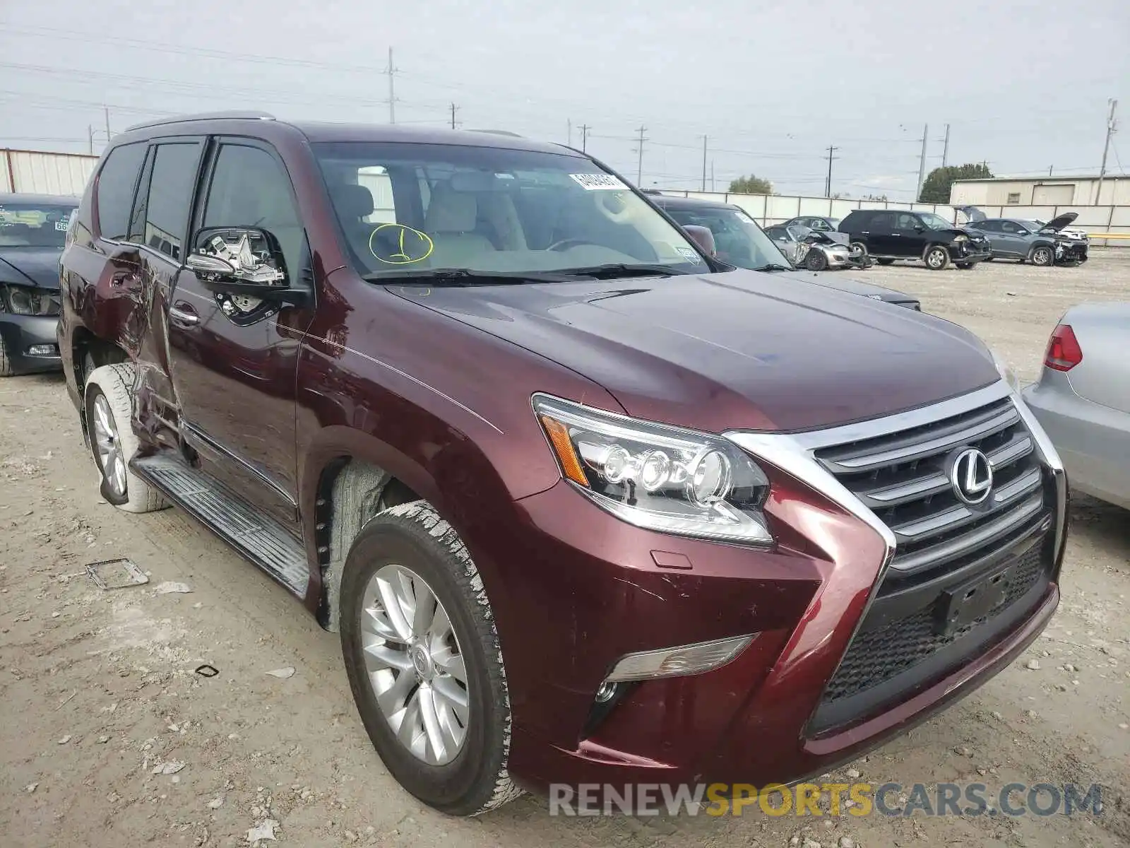 1 Photograph of a damaged car JTJBM7FX6K5217470 LEXUS GX 2019