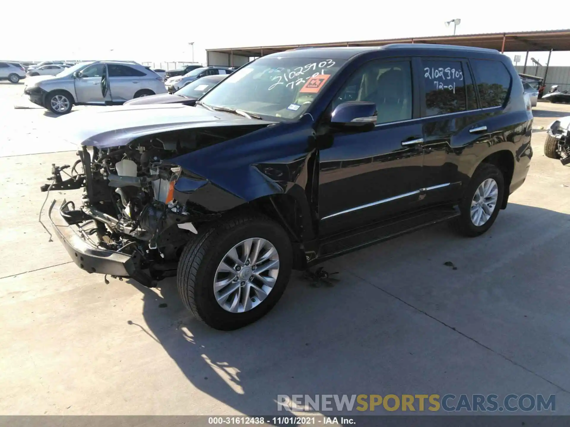 2 Photograph of a damaged car JTJBM7FX6K5222328 LEXUS GX 2019