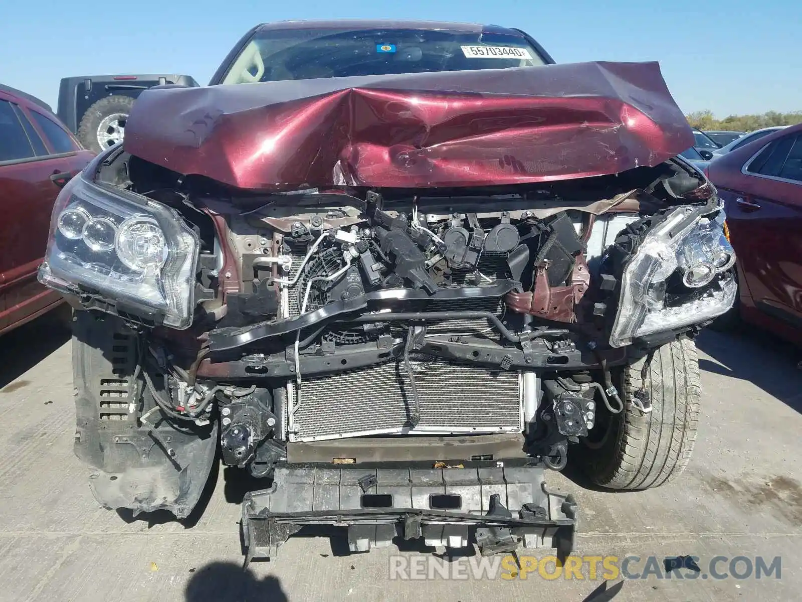 9 Фотография поврежденного автомобиля JTJBM7FX6K5222877 LEXUS GX 2019