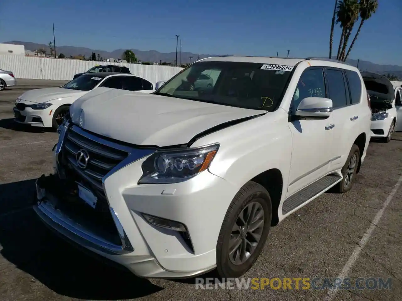 2 Photograph of a damaged car JTJBM7FX6K5228145 LEXUS GX 2019