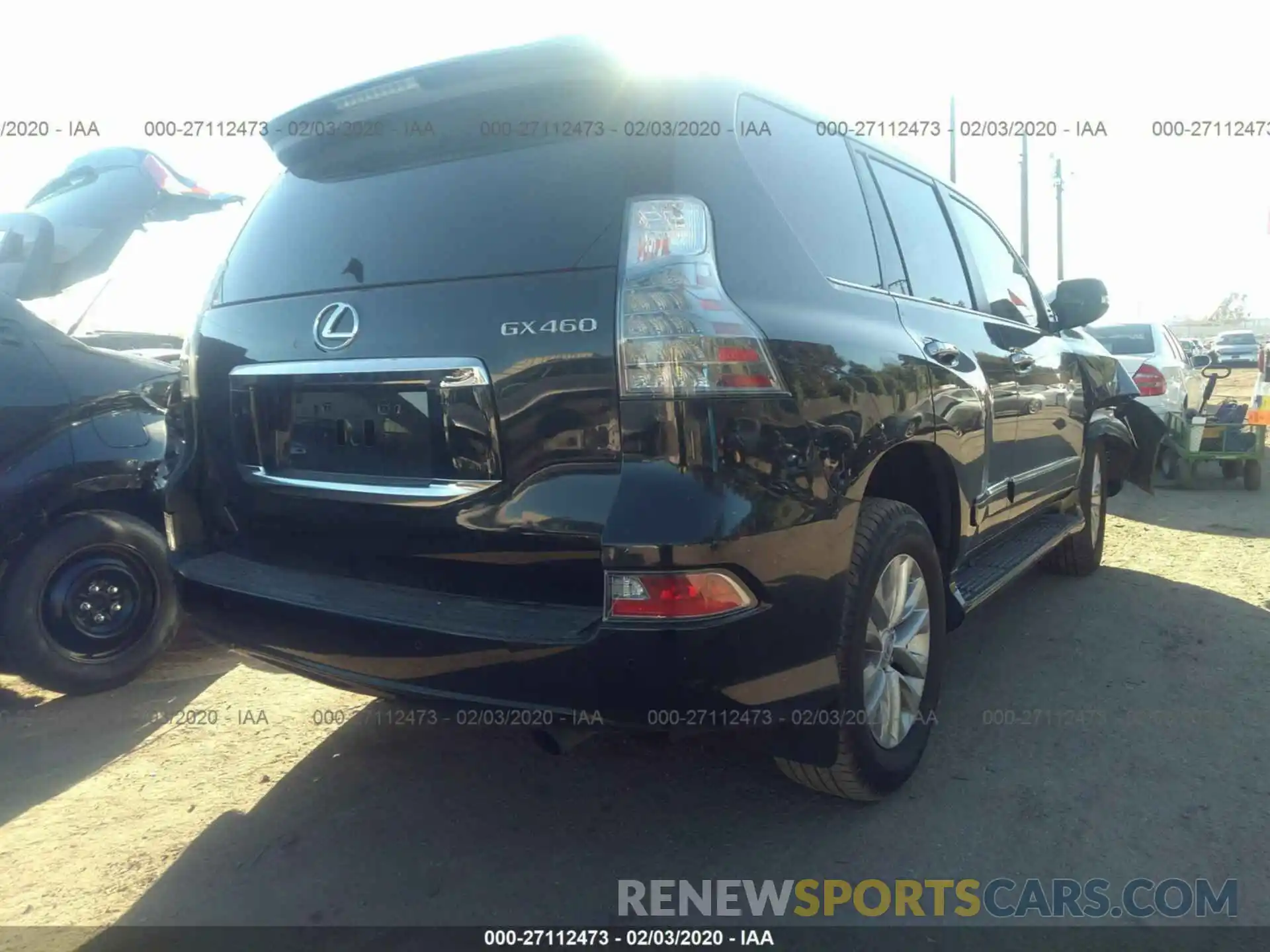 4 Фотография поврежденного автомобиля JTJBM7FX6K5230302 LEXUS GX 2019