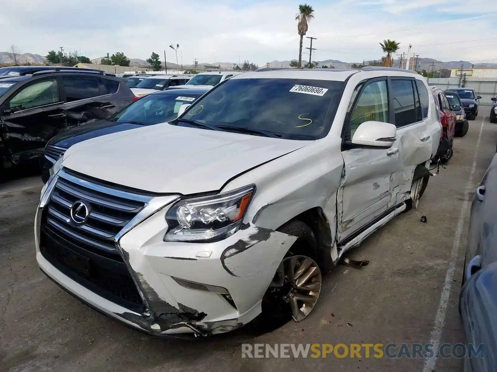 2 Photograph of a damaged car JTJBM7FX6K5231420 LEXUS GX 2019