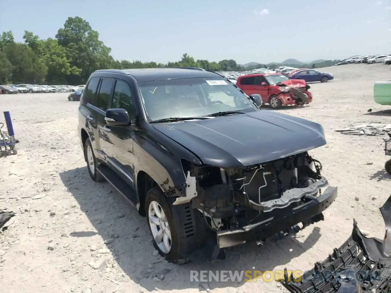 1 Photograph of a damaged car JTJBM7FX7K5213489 LEXUS GX 2019