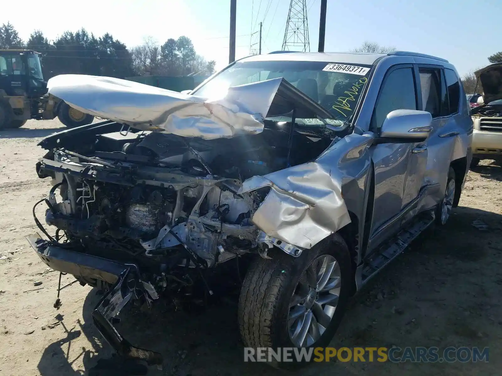 2 Фотография поврежденного автомобиля JTJBM7FX7K5216182 LEXUS GX 2019