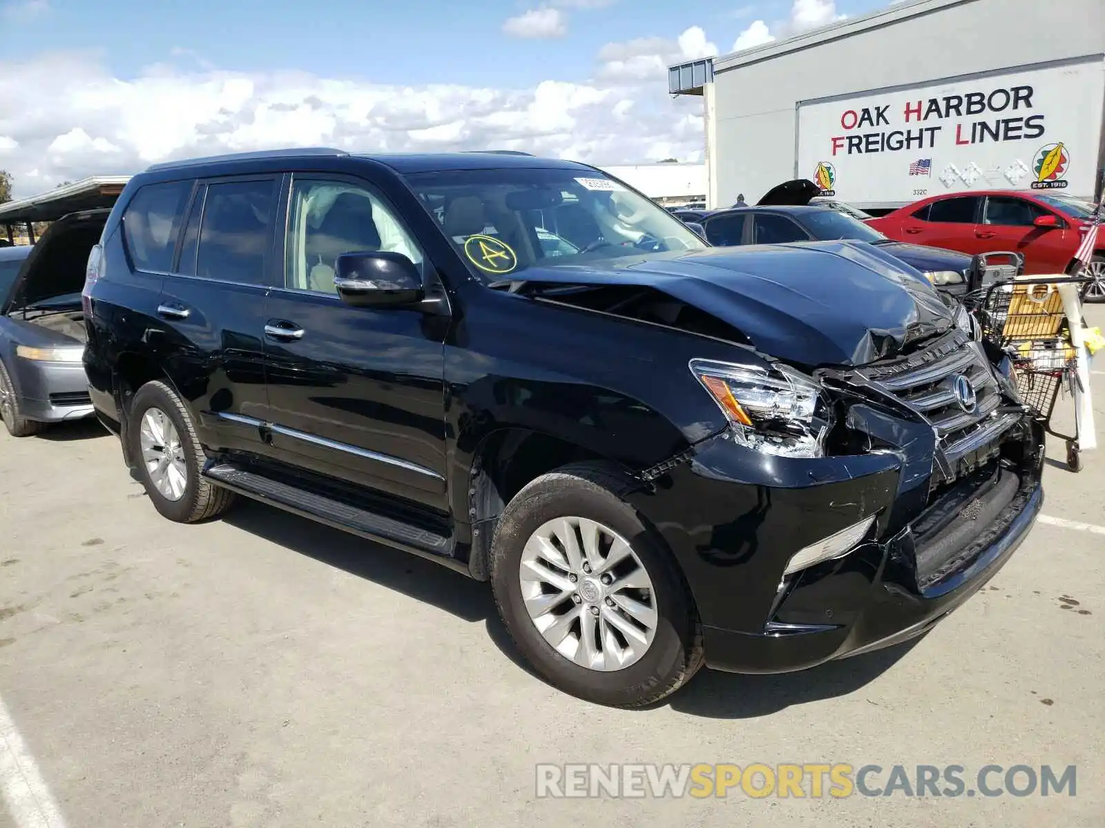 1 Photograph of a damaged car JTJBM7FX7K5218532 LEXUS GX 2019