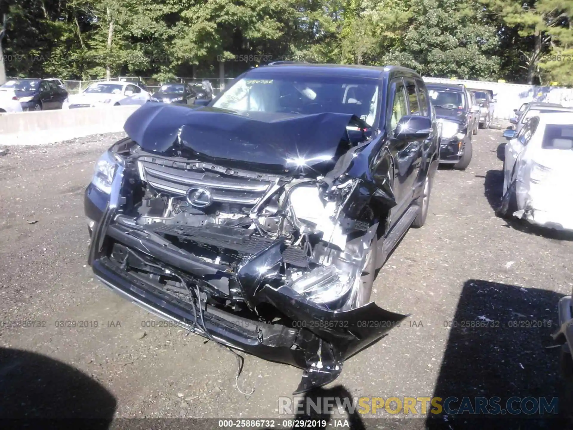 2 Photograph of a damaged car JTJBM7FX7K5219759 LEXUS GX 2019