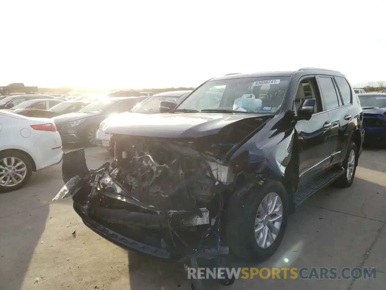 2 Photograph of a damaged car JTJBM7FX7K5220295 LEXUS GX 2019