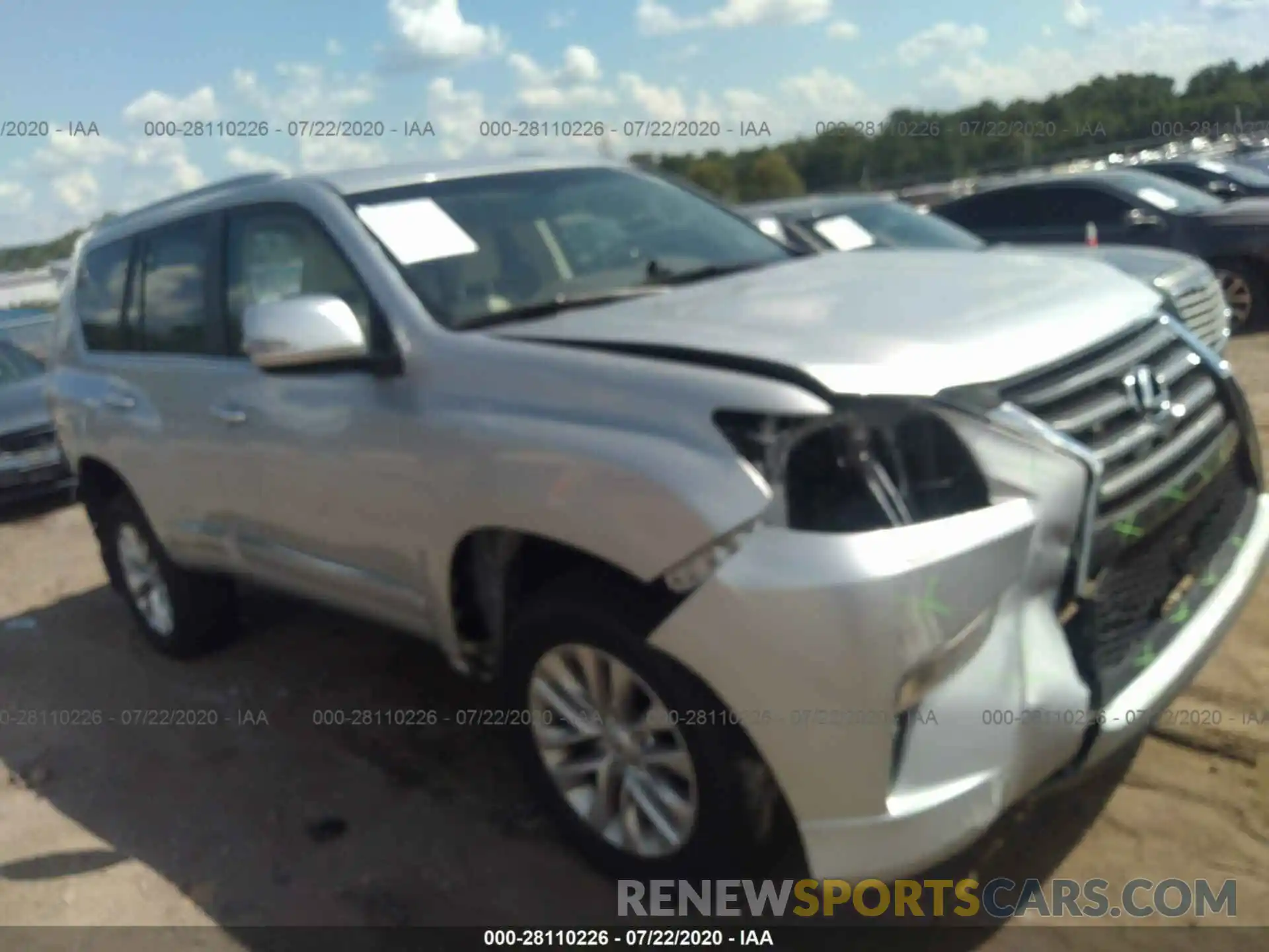 1 Photograph of a damaged car JTJBM7FX7K5229255 LEXUS GX 2019