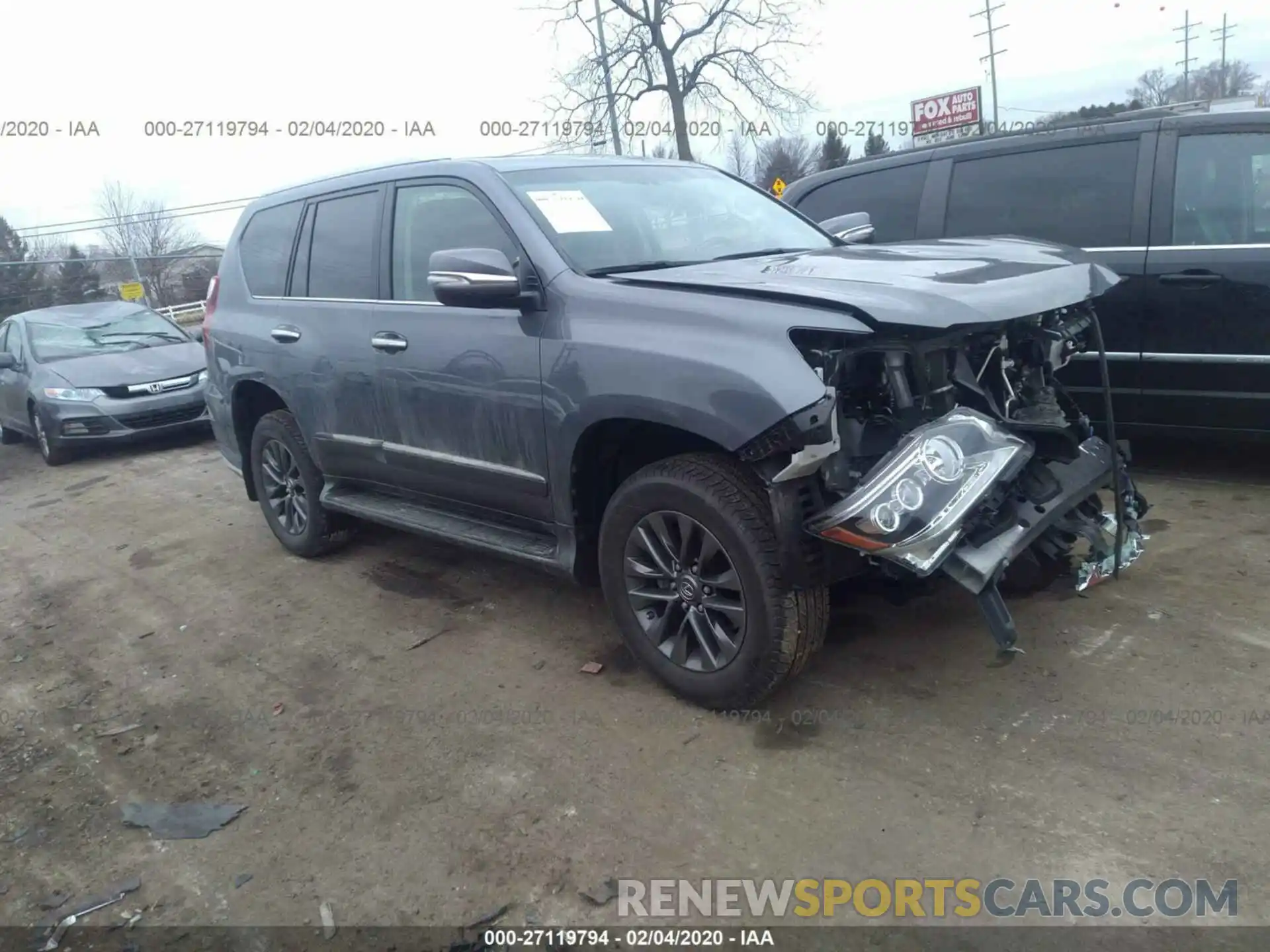 1 Photograph of a damaged car JTJBM7FX7K5232513 LEXUS GX 2019