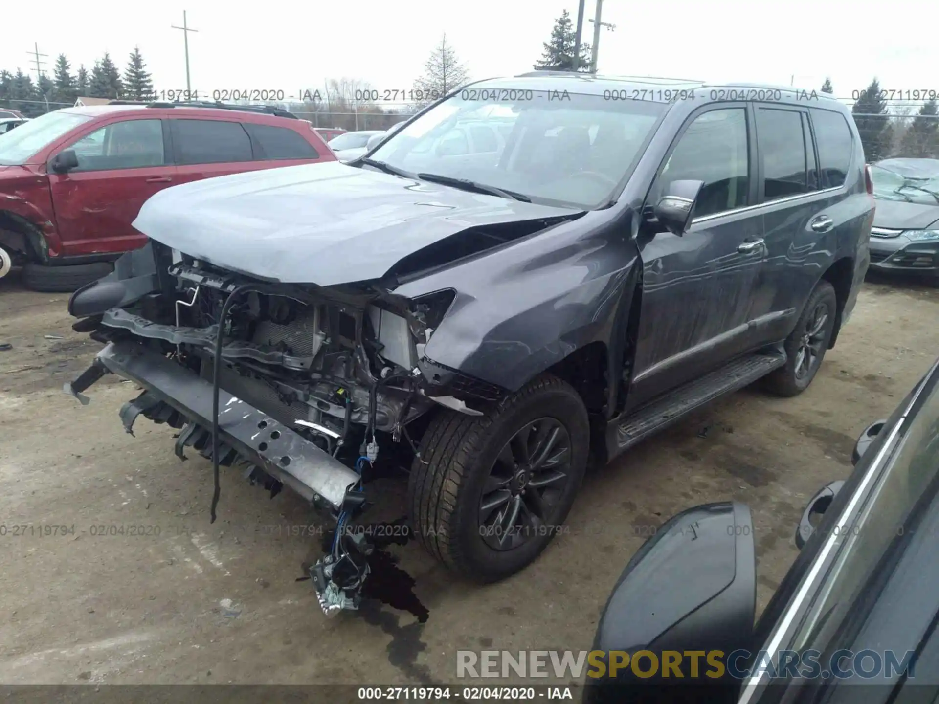 2 Photograph of a damaged car JTJBM7FX7K5232513 LEXUS GX 2019