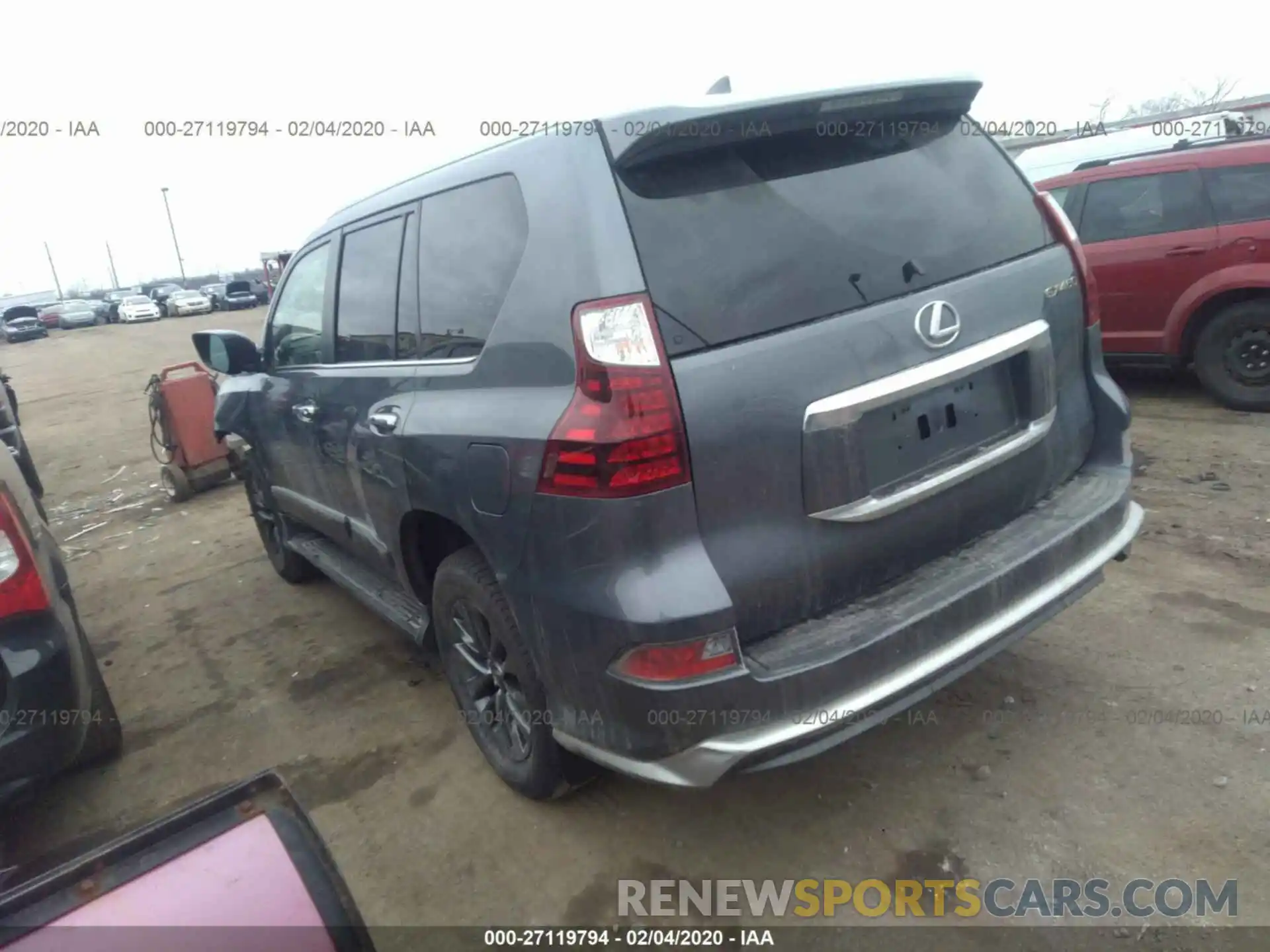 3 Фотография поврежденного автомобиля JTJBM7FX7K5232513 LEXUS GX 2019