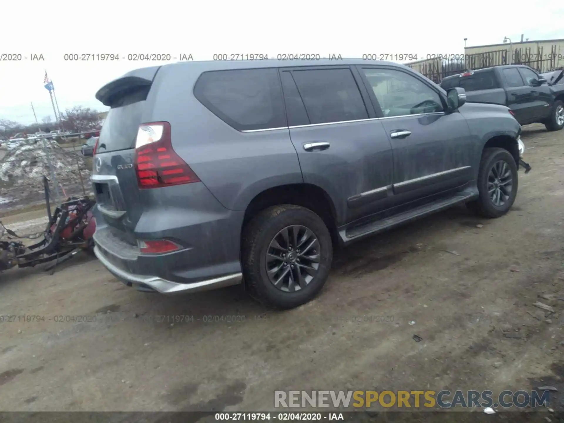 4 Photograph of a damaged car JTJBM7FX7K5232513 LEXUS GX 2019