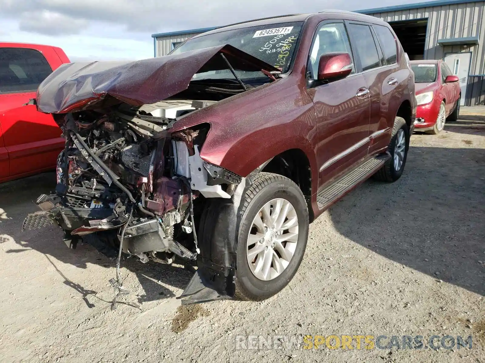 2 Photograph of a damaged car JTJBM7FX8K5215798 LEXUS GX 2019