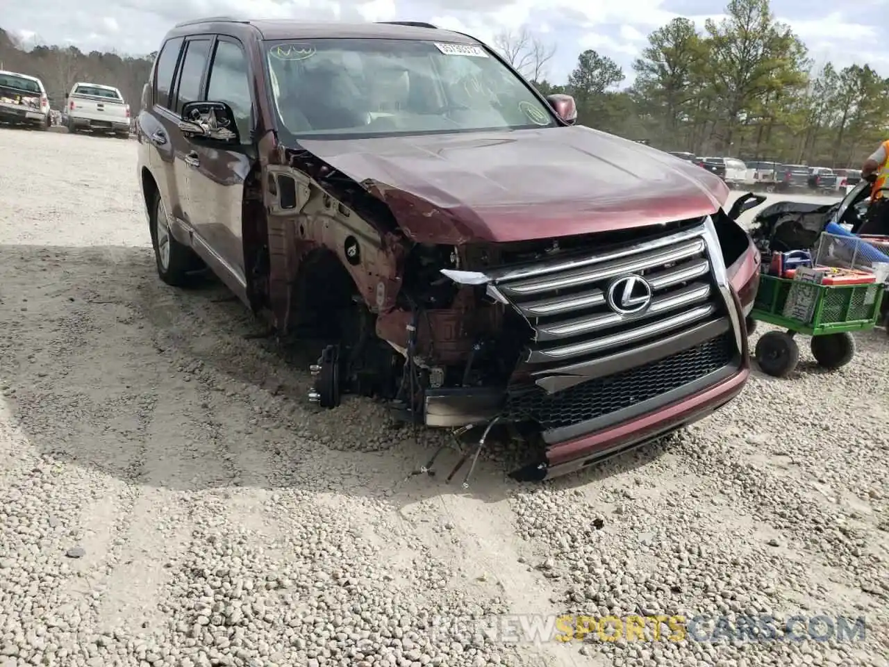 1 Photograph of a damaged car JTJBM7FX8K5216126 LEXUS GX 2019