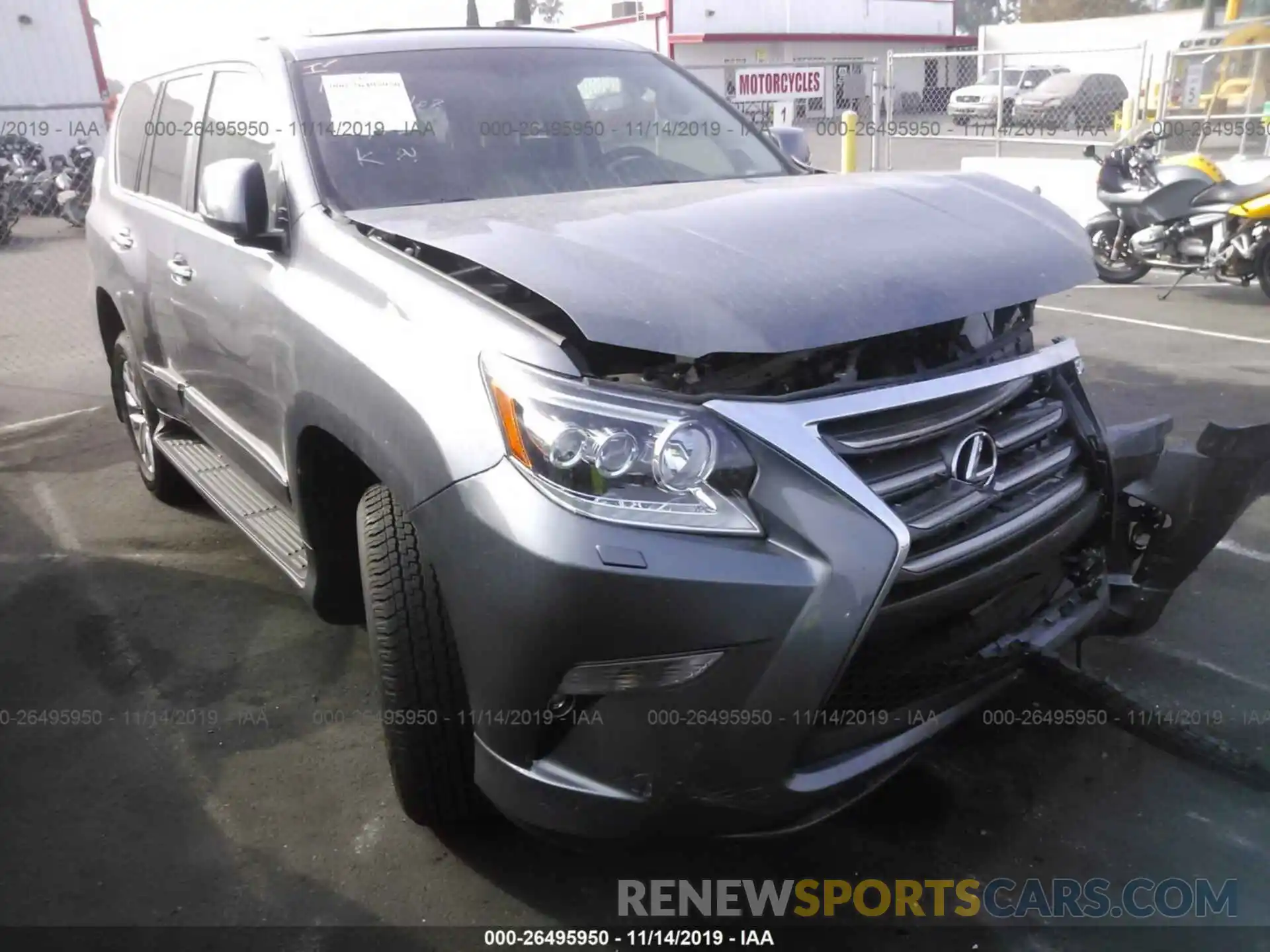 1 Photograph of a damaged car JTJBM7FX8K5217776 LEXUS GX 2019