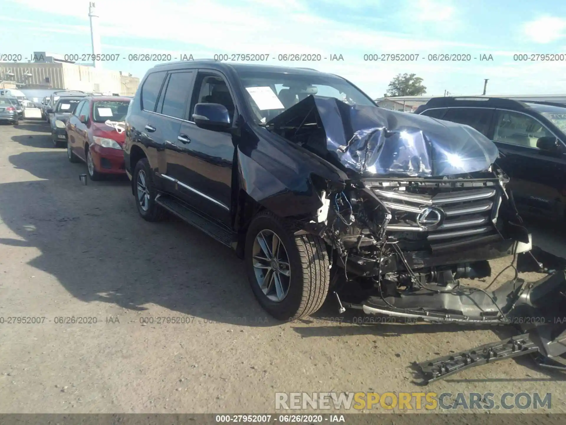 1 Photograph of a damaged car JTJBM7FX8K5219821 LEXUS GX 2019