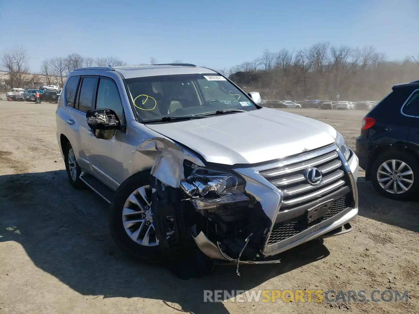 1 Photograph of a damaged car JTJBM7FX8K5221147 LEXUS GX 2019